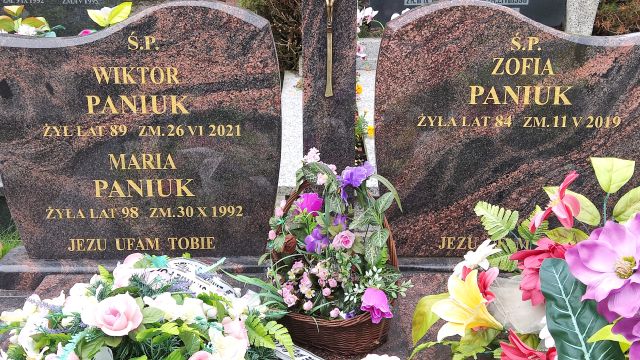 Grób Zofia Paniuk