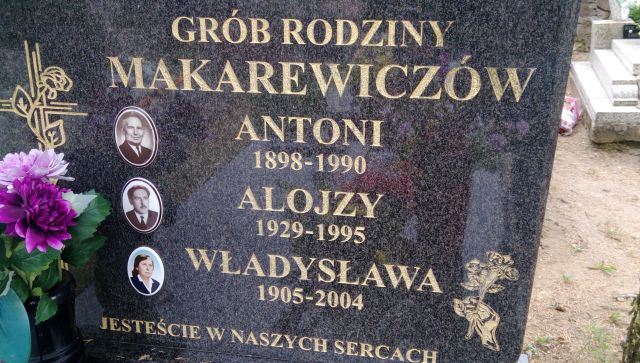 Grób Alojzy Makarewicz