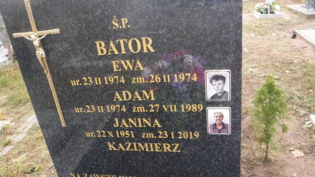 Grób Janina Bator