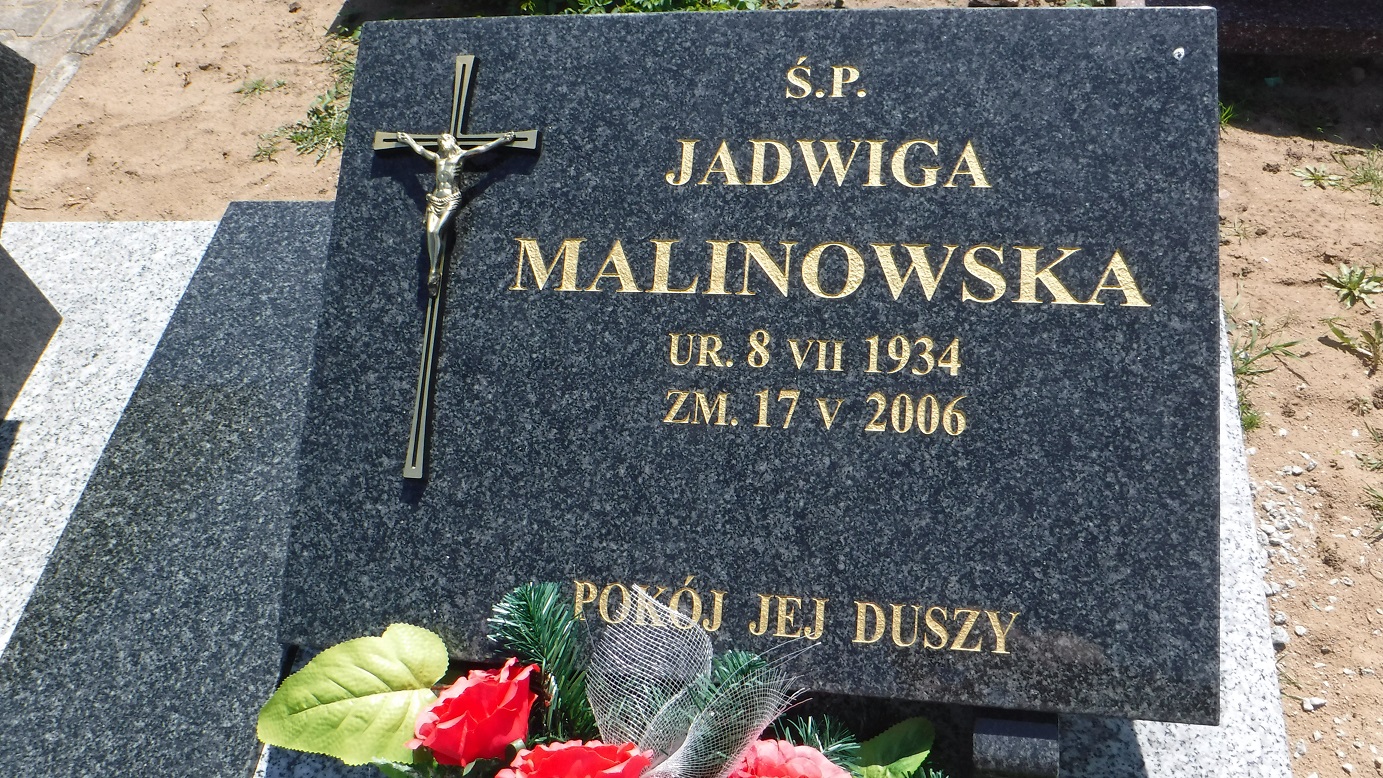 Grób Jadwiga Malinowska
