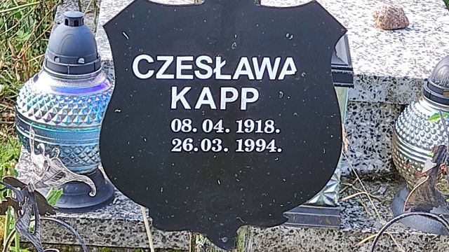 Grób Czesława Kapp