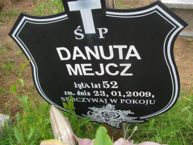 Grób Danuta Mejcz