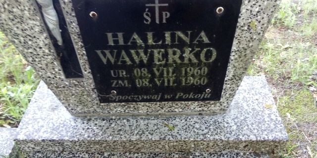 Grób Halina Wawerko